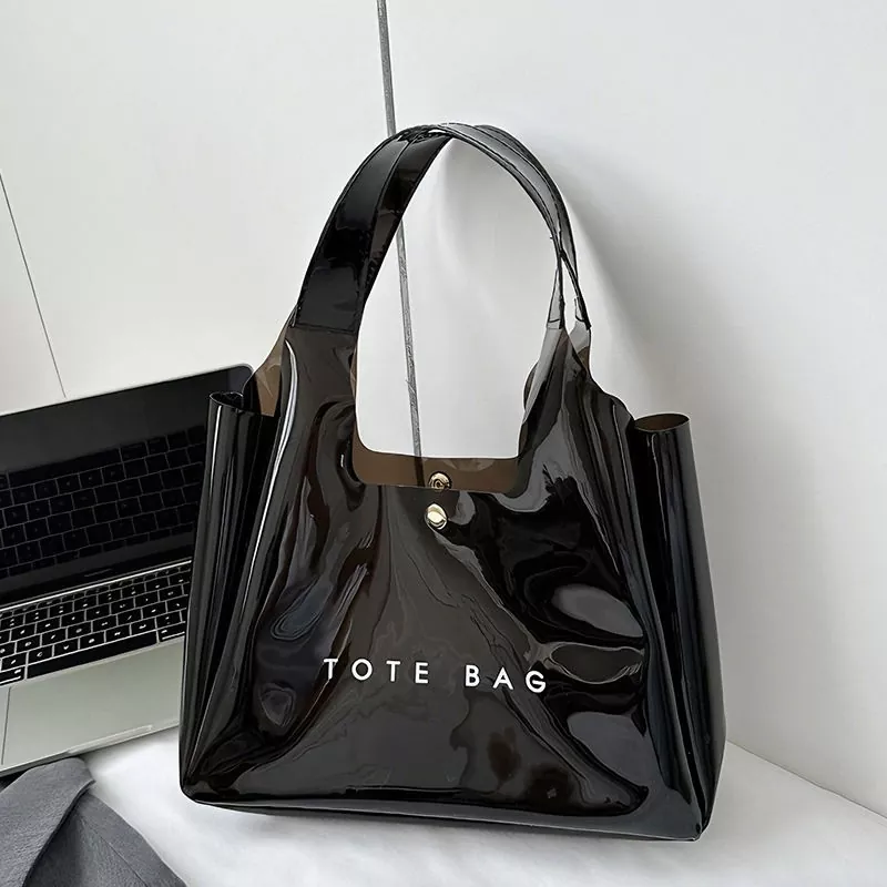 Sac fourre-tout en PVC transparent à la mode