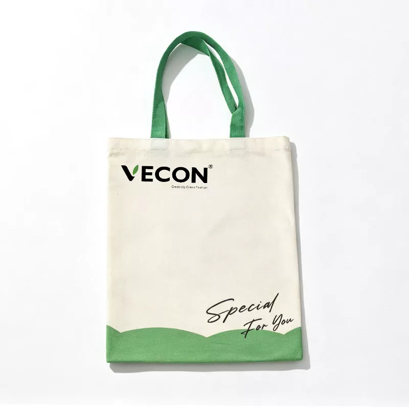Sac fourre-tout en toile avec logo personnalisé réutilisable