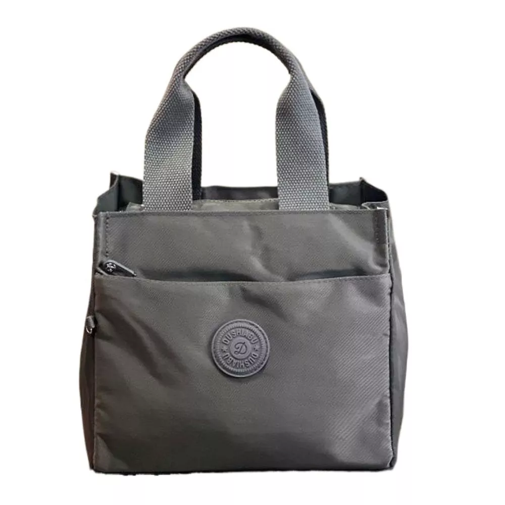 Sac à bandoulière décontracté en nylon de couleur unie