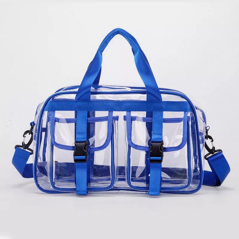 Sac à bandoulière en PVC pour femmes de couleur unie